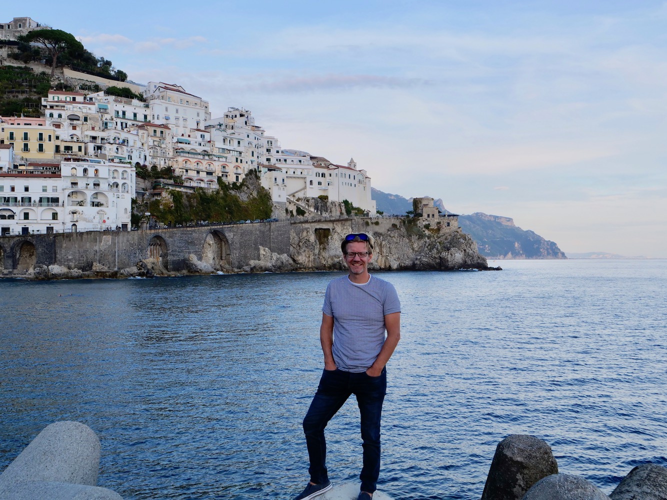  The water front in the town of Amalfi. 