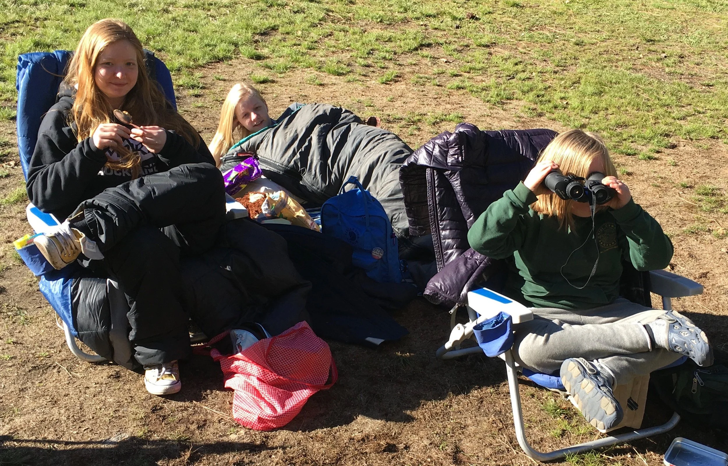 Base camp support team, El Cap Meadow in Yosemite National Park