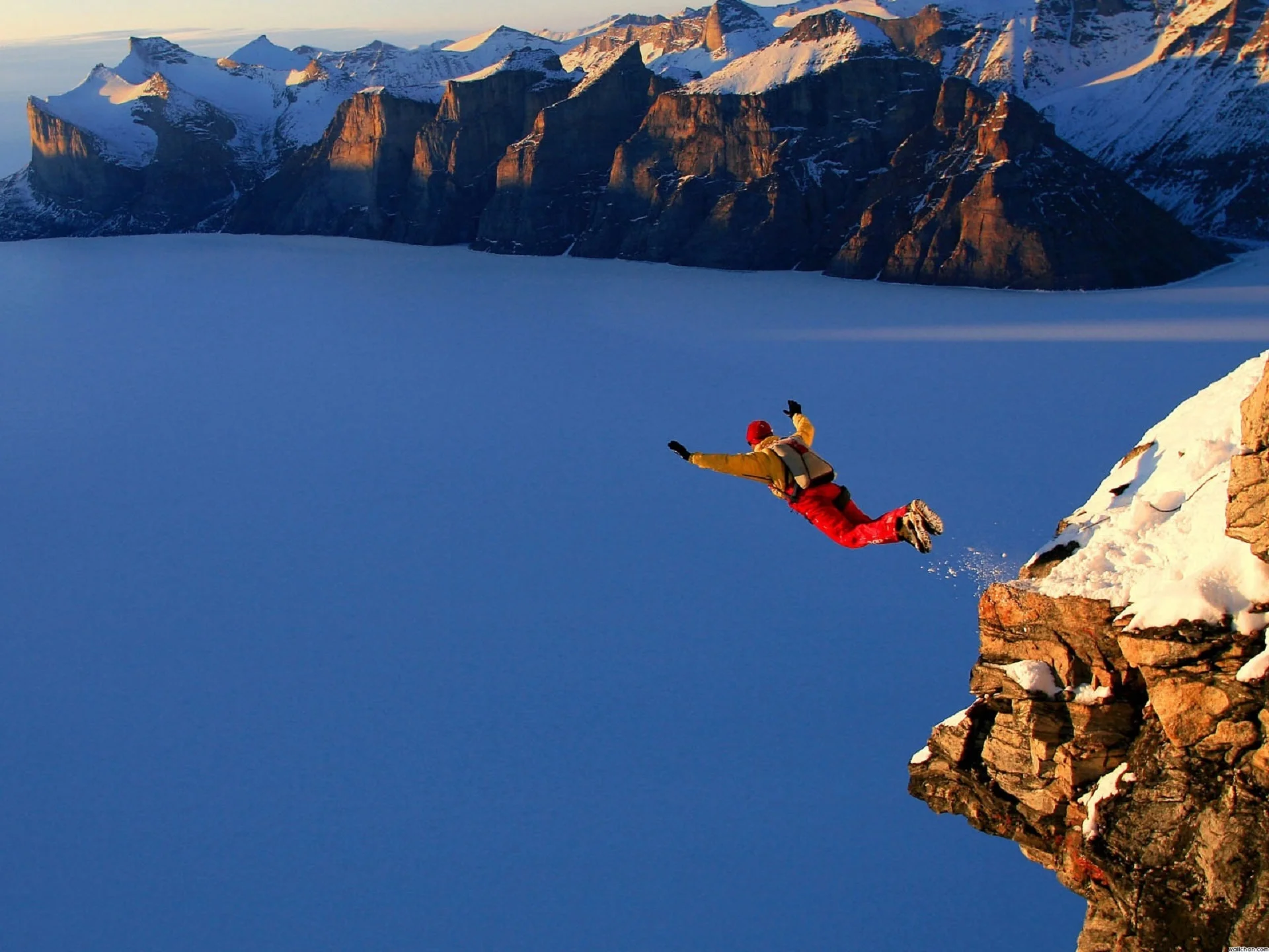 BASE jumping by Skeeze