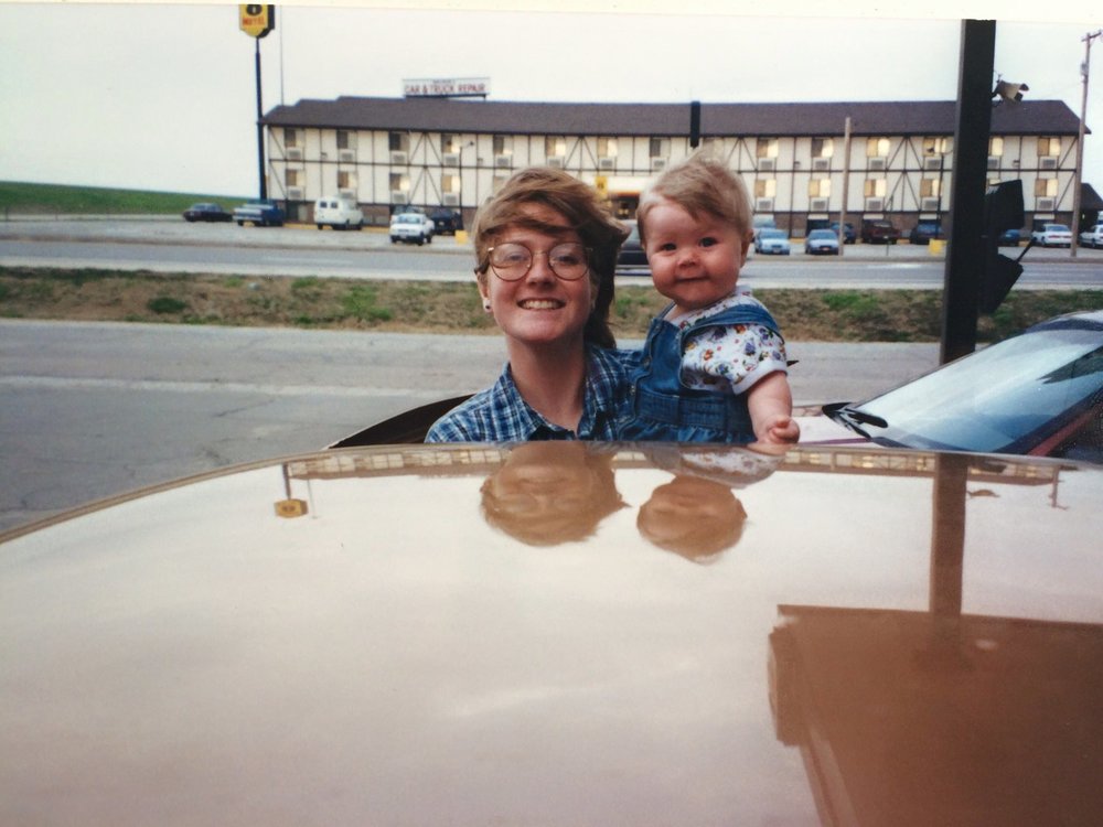 First baby. First family car. First family road-trip. Summer 1998.