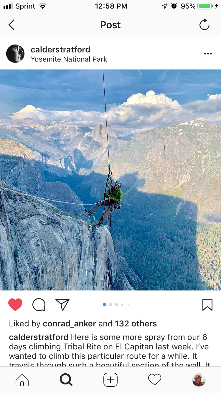 Calder’s crew up on El Cap last week. Photo by Matt Galland (I think).