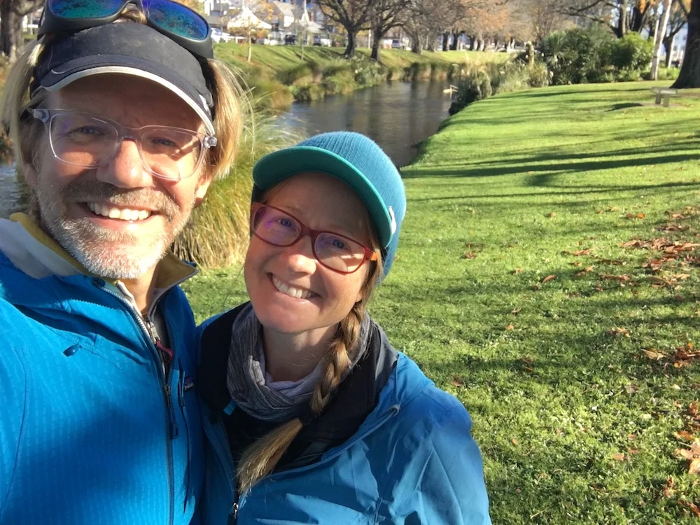 Erik and Emily Christchurch river.JPG
