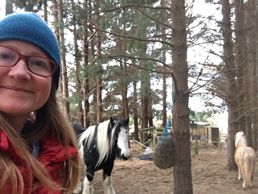 Em and horses.JPG