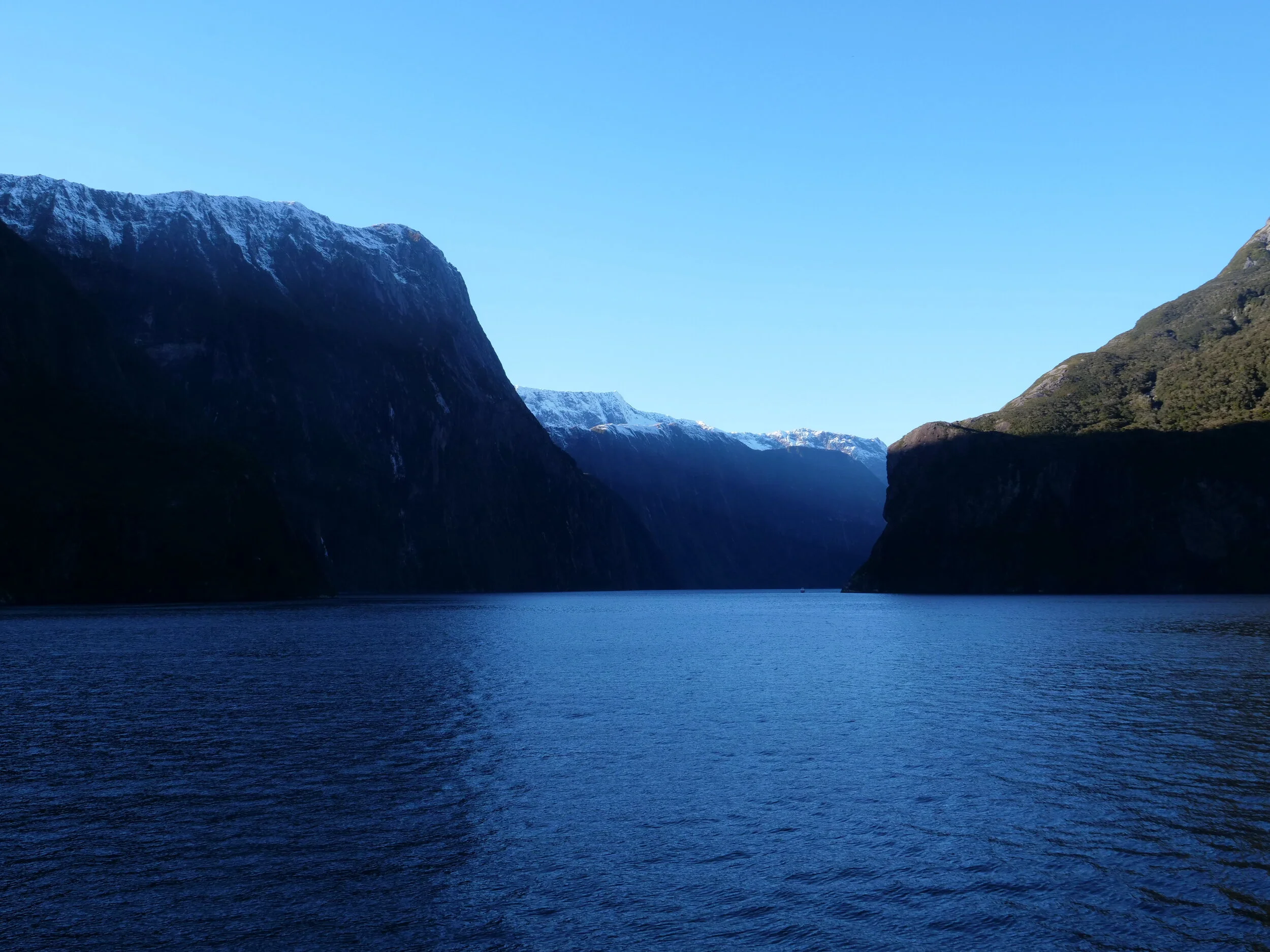 For a sense of scale, find the cruise boat in this picture.