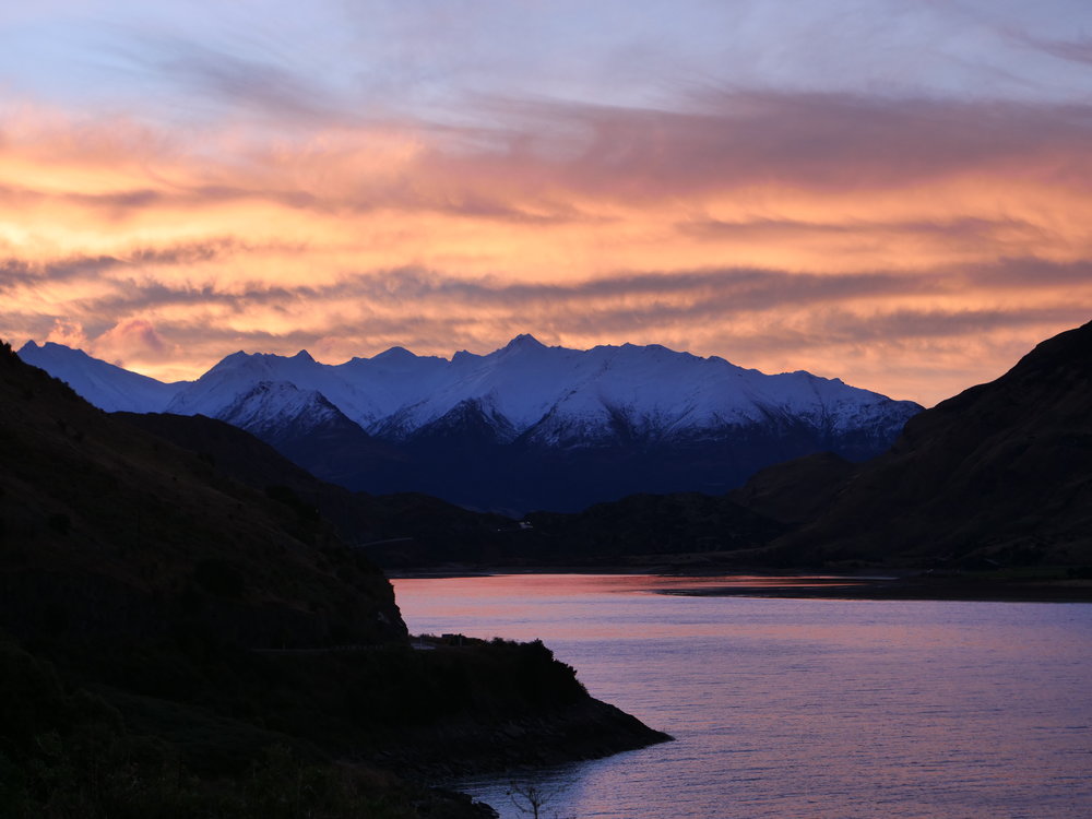 Sunset over Lake Hawea