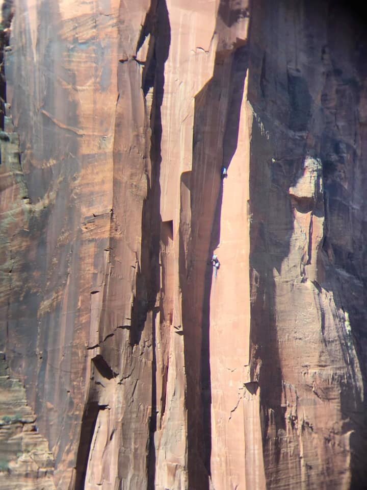 Me climbing in Zion National Park