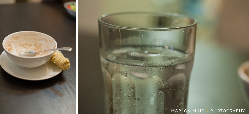 Had some sparkling water after.