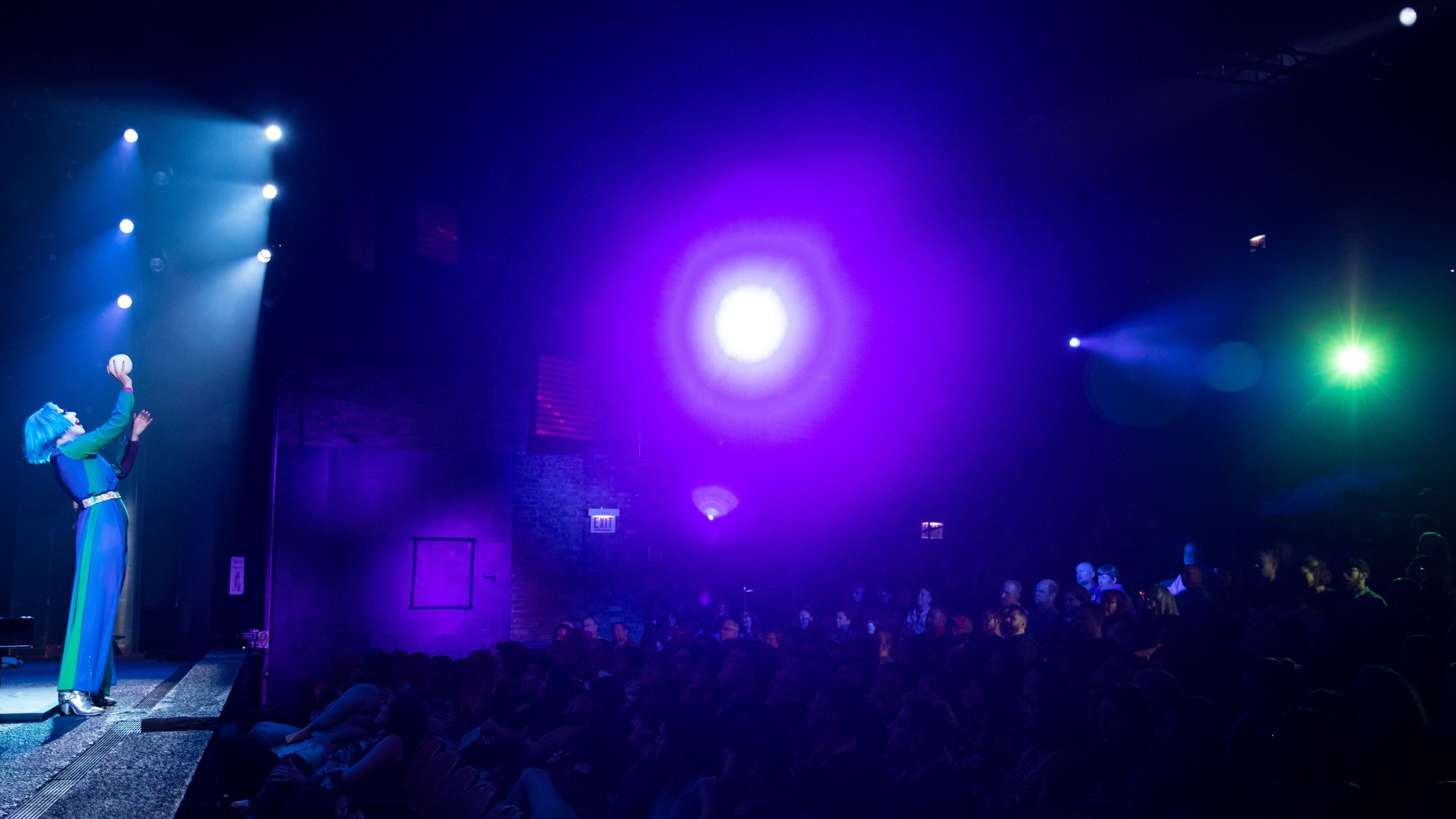  Lucky Stiff for Spillover Salon at Blue Man Group Chicago.  “A stripped-down night of experimentation during the first-ever Spillover Salon Monday, August 26 at 9 p.m. Blue Man Group performers test new show material in an offbeat and collaborative 