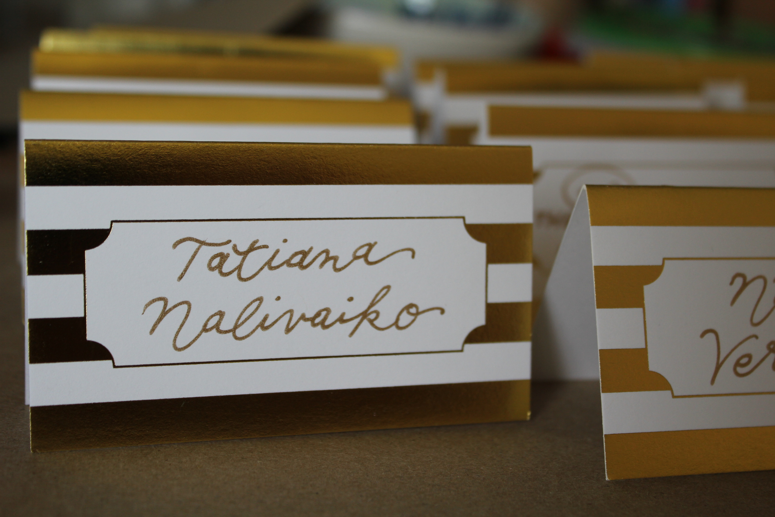 Bridesmaid Luncheon Place Cards