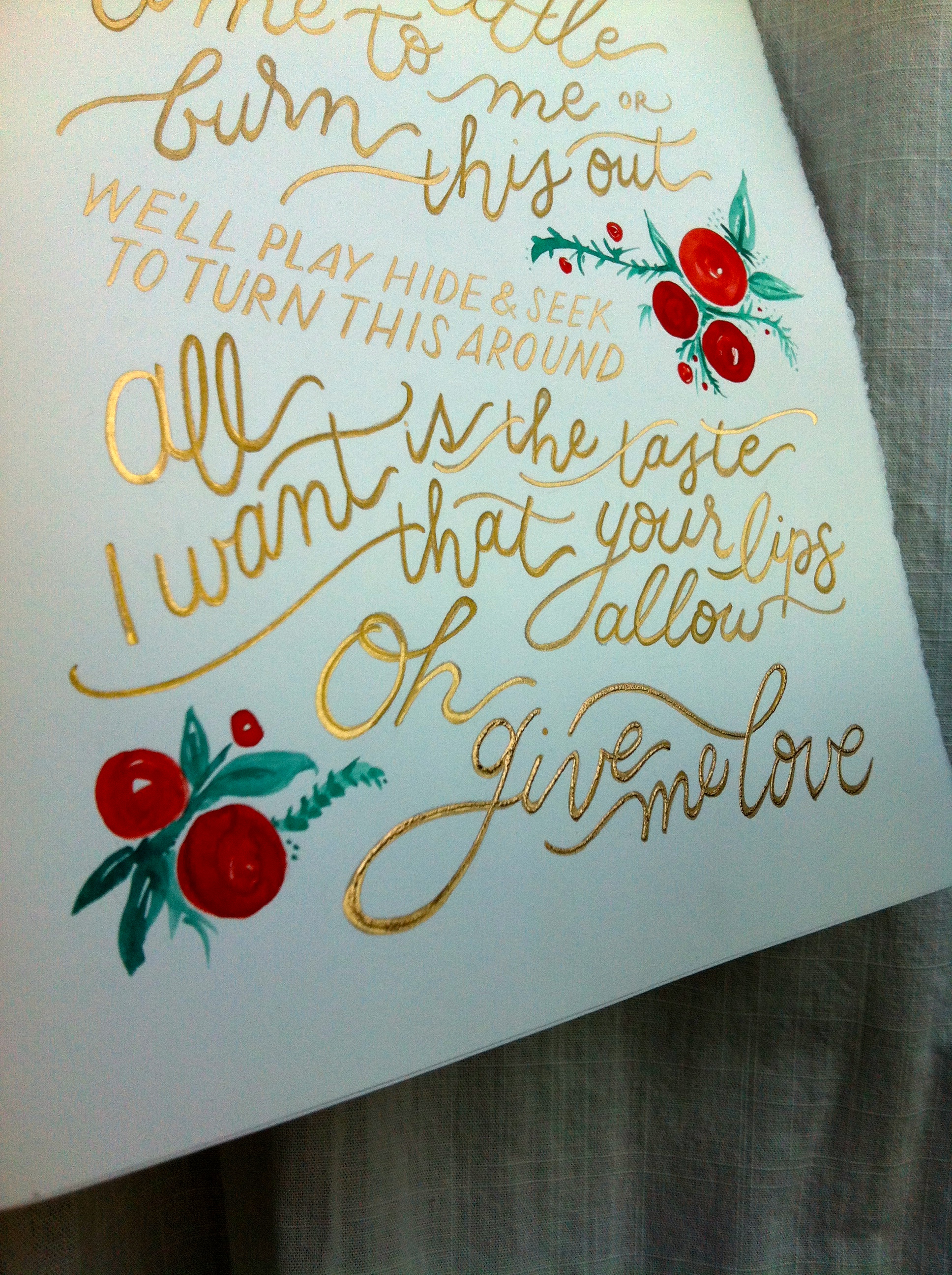 Custom Calligraphy