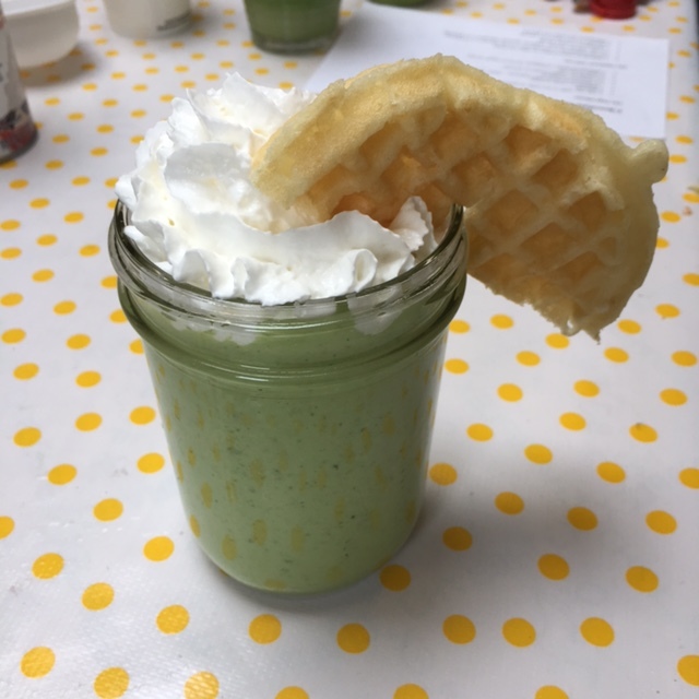  Key Lemon Pie Smoothie; what happens when you don't have limes but you DO have waffles 