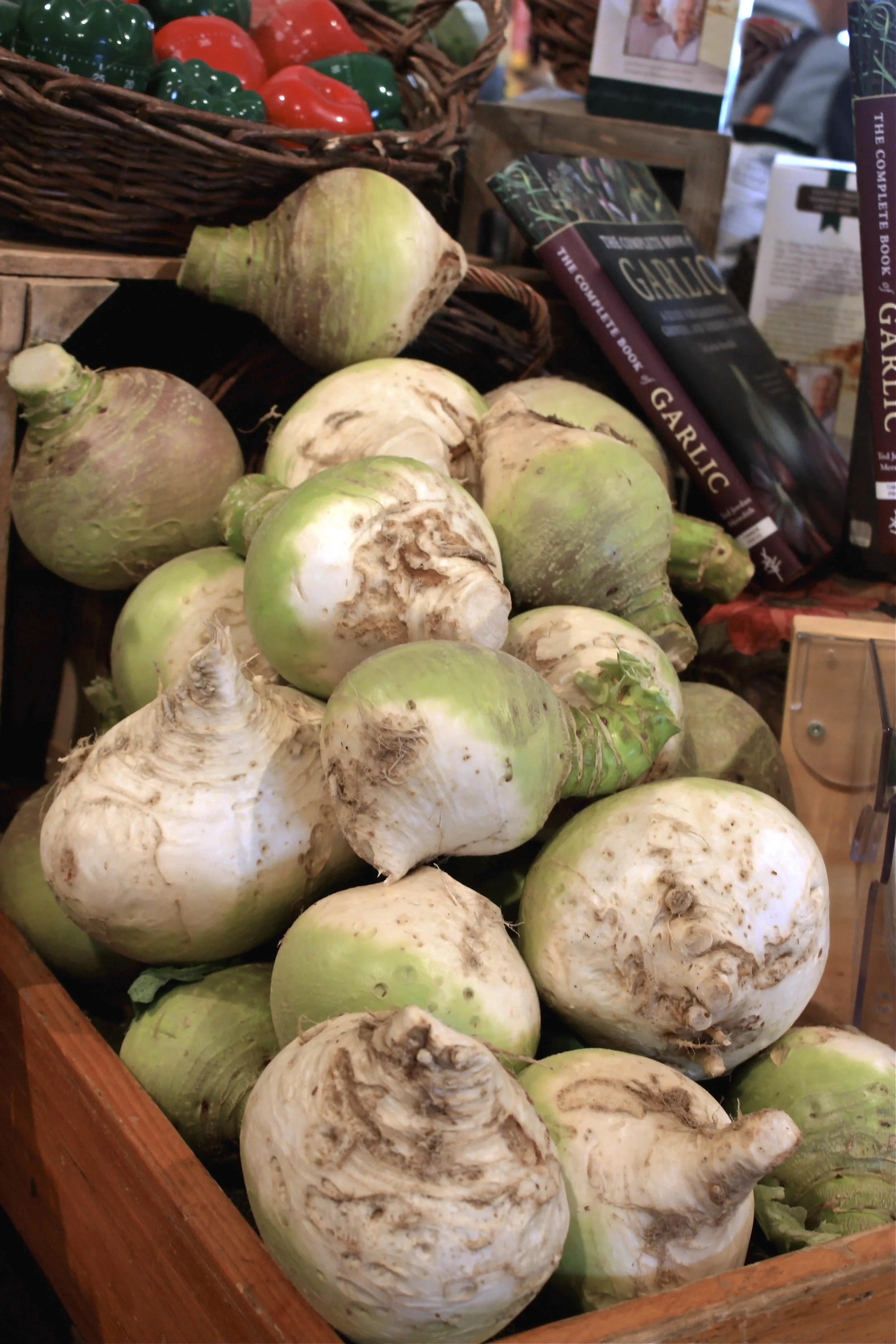 REALLY BIG turnips at Schoharie Valley Farms.