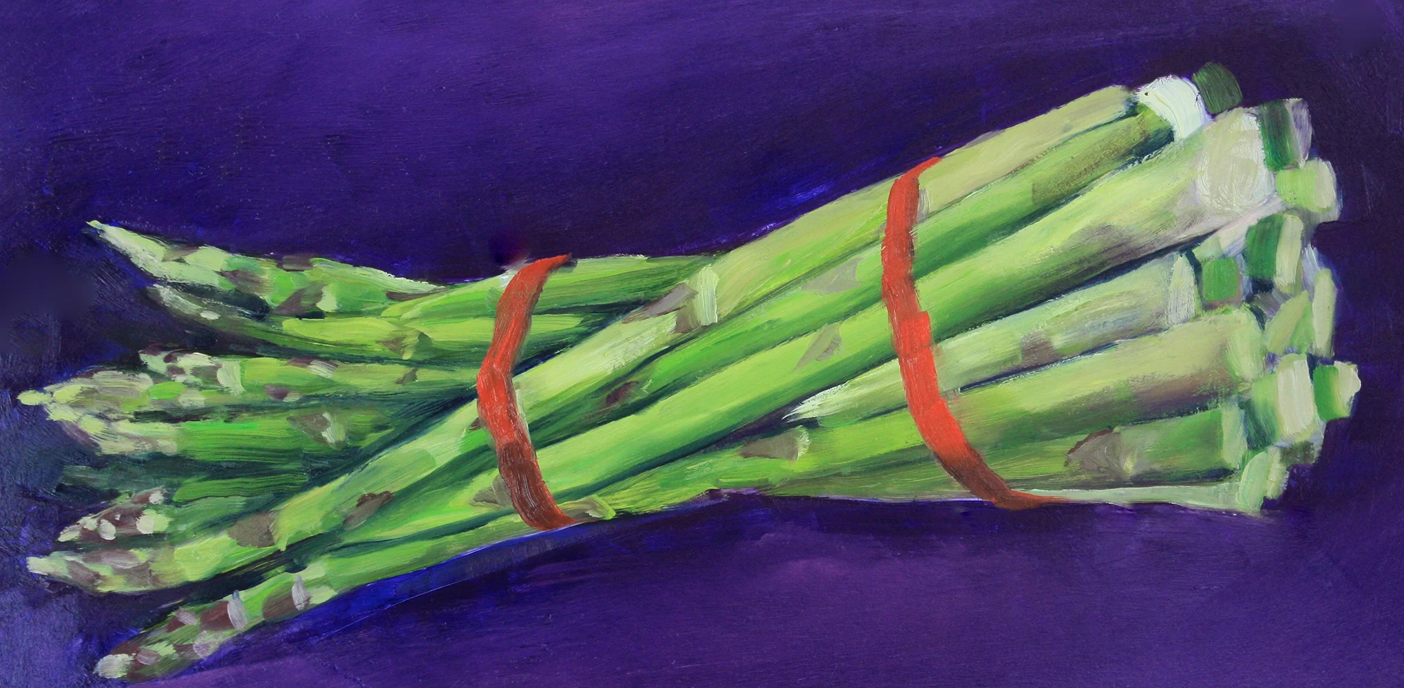 Asparagus grown at Gade. © Laura Shore 2014.
