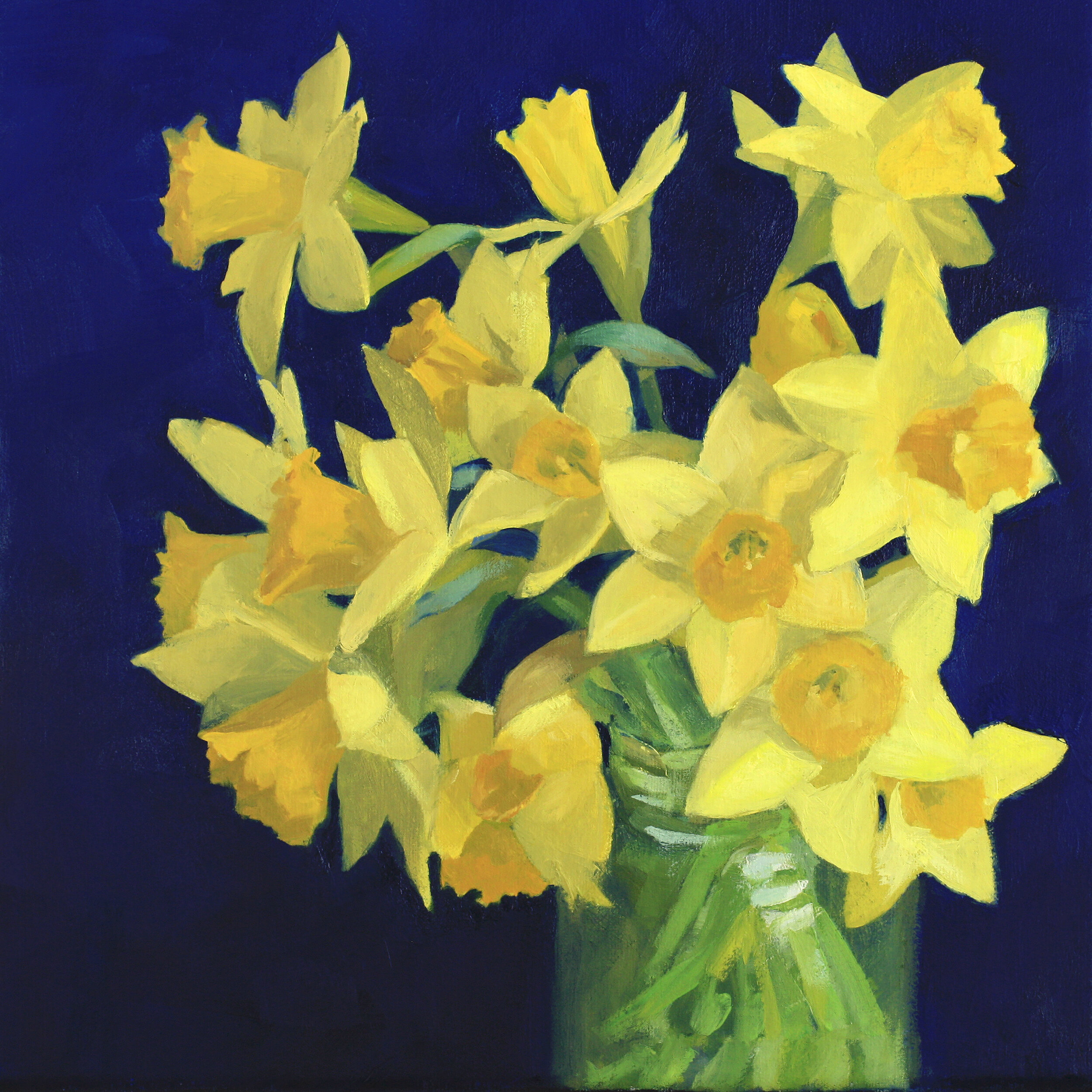 Daffodils on Indigo