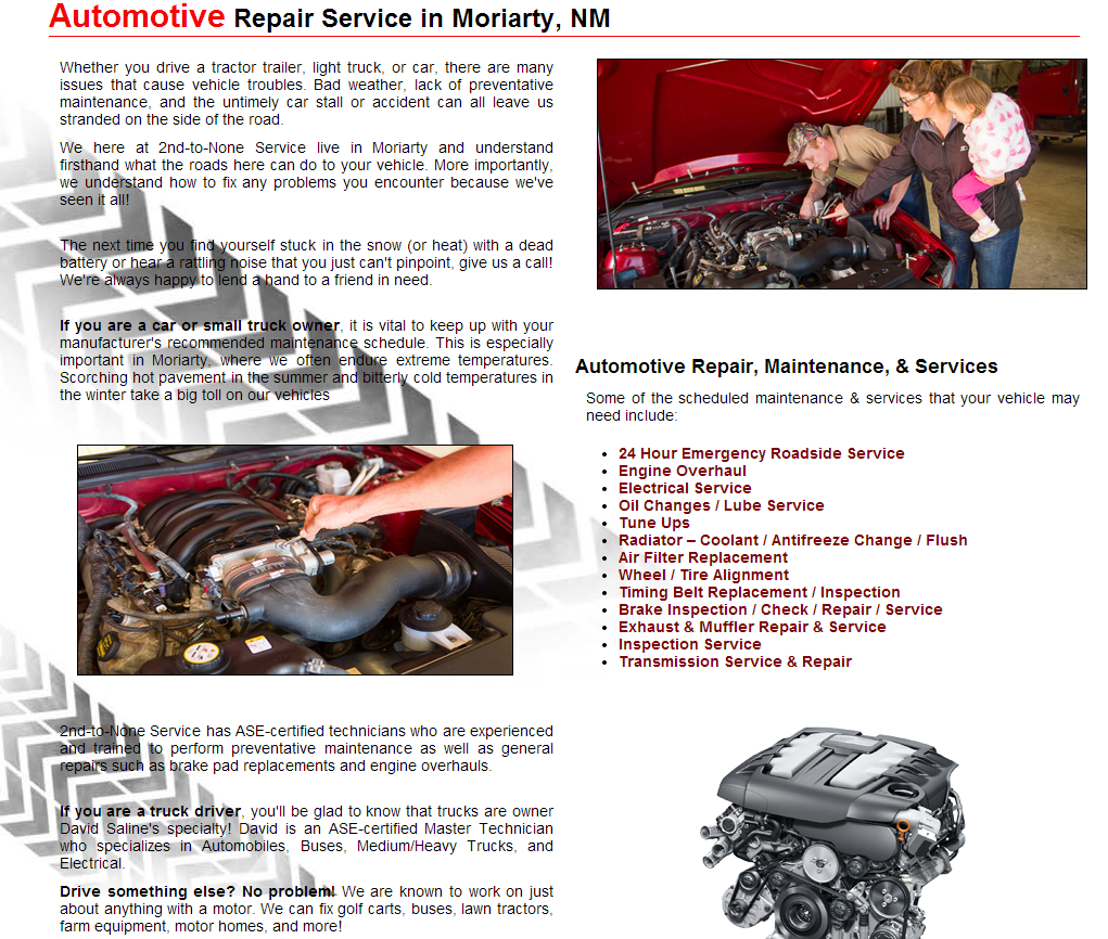 2nd-to-None Service - Services Page