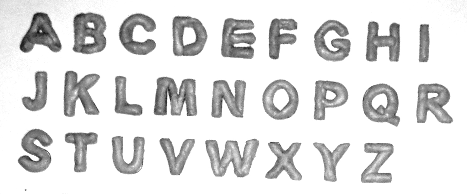 The characters were first formed in BluTac