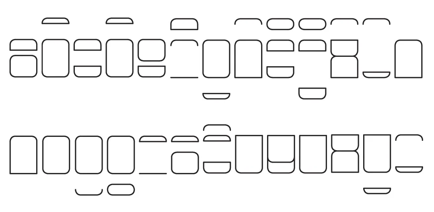 Heiro (2009) - http://barryspencerdesign.com.au/hiero/ Heiro consists of letterforms that aim to imagine letters from a different perspective and address the hypothetical idea that the letterforms that exist within the Latin alphabet are actually a profile representation of the ‘real’ letterforms, which have been corrected to now face the front.