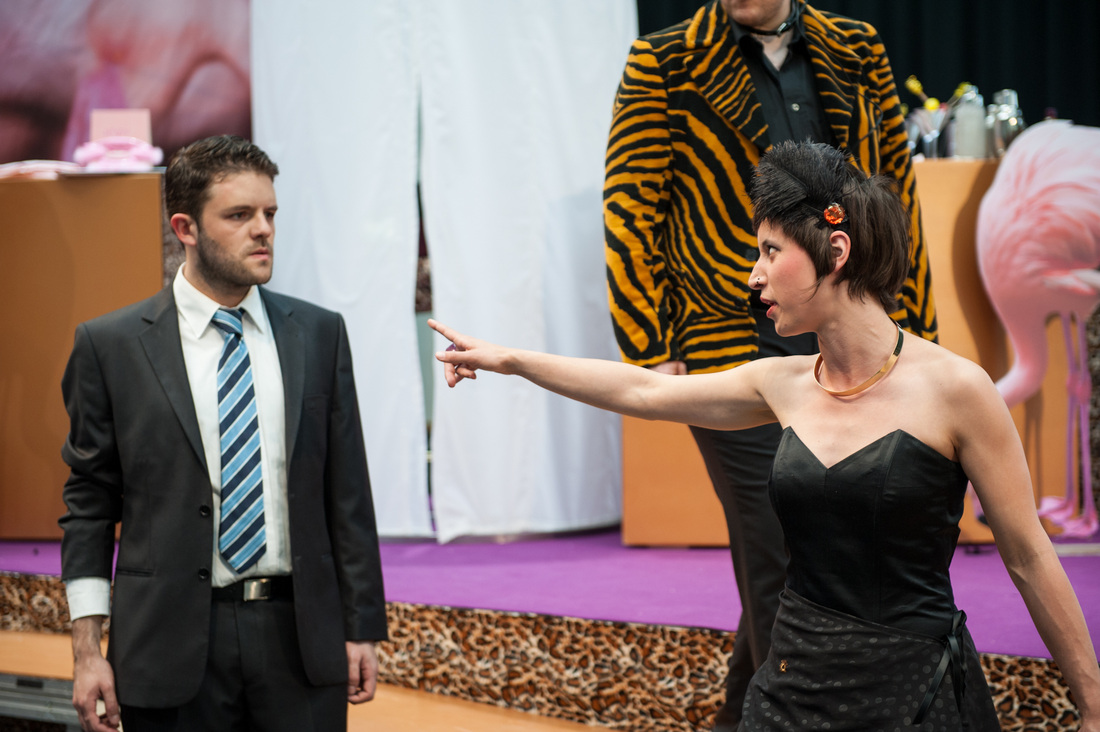 "La liberazione di Ruggiero" by Francesca Caccini - As Ruggiero with Lisa Weiss (Damigella) - Regie: Manfred Weiss - Musical conductor: Giorgio Paronuzzi - Blinde Kuh, Basel, May 2012. Foto by Susanna Drescher