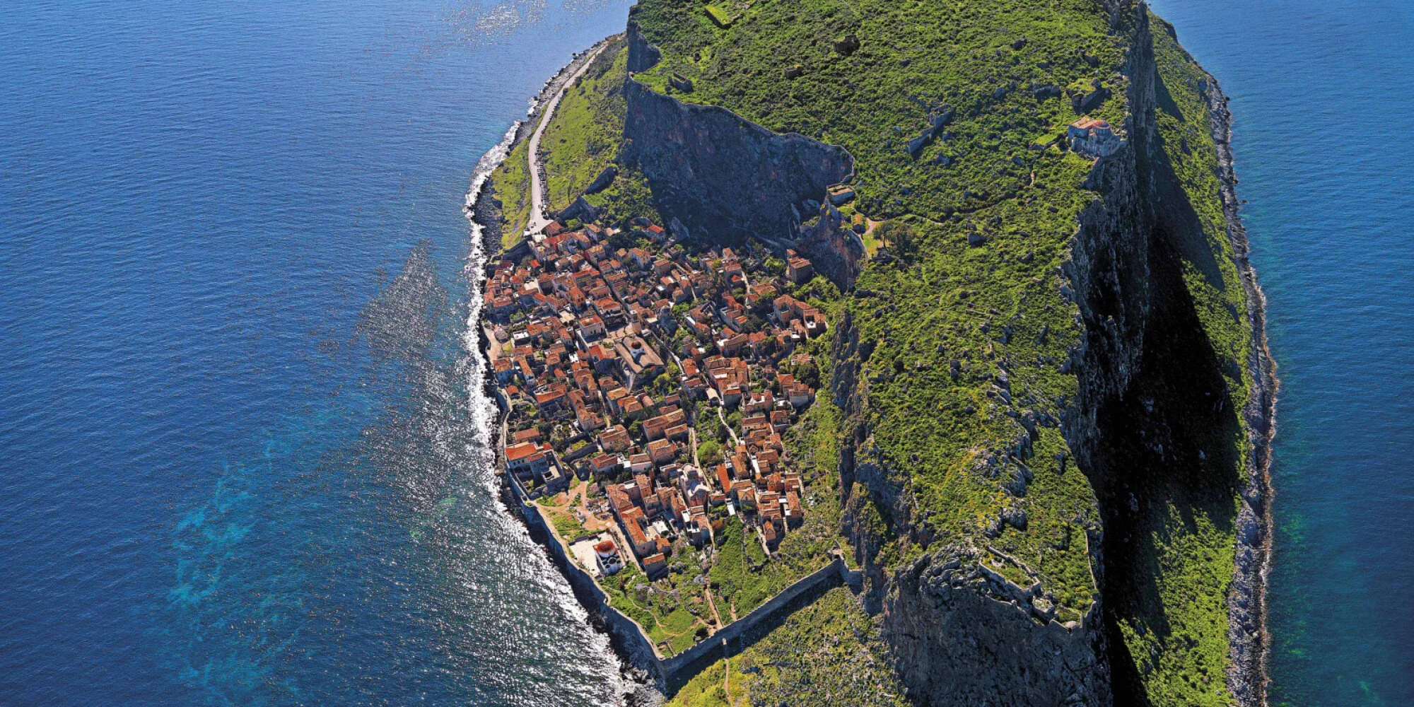 The hidden fortress of Monemvasia. Photo cred: Journalist on the Run