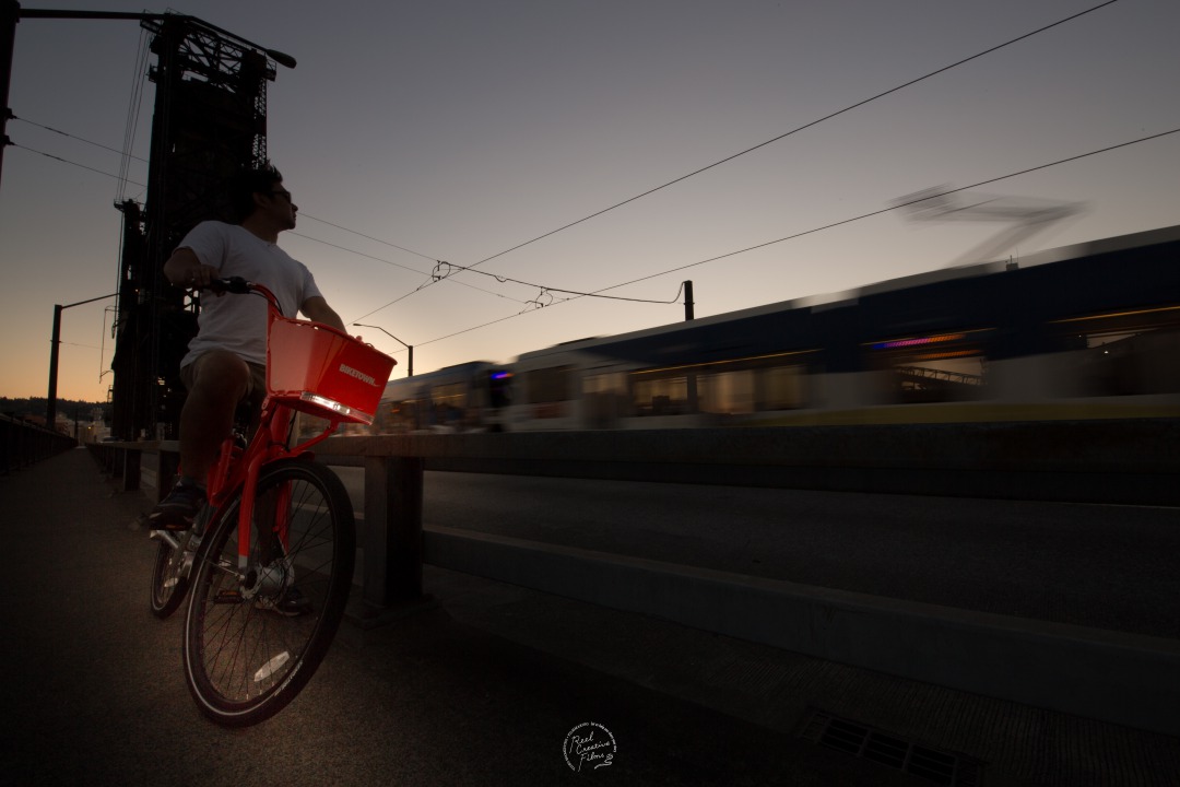 NIKEのBIKETOWNpdxでSteel Bridgeを渡る