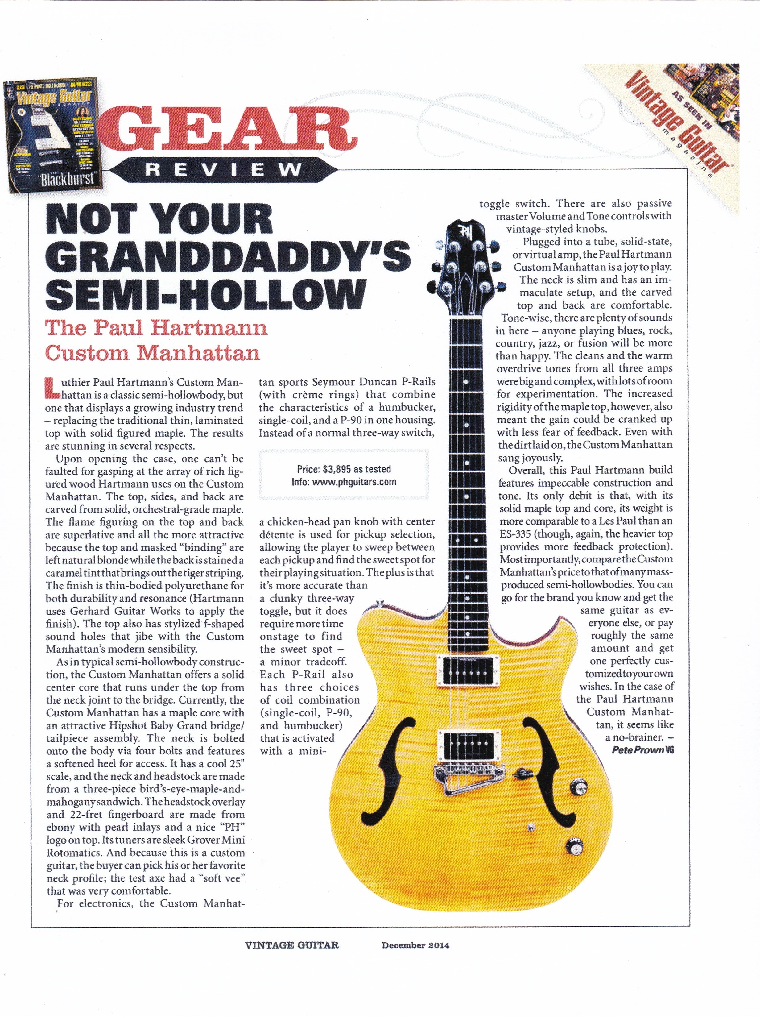 Vintage Guitar December 2014