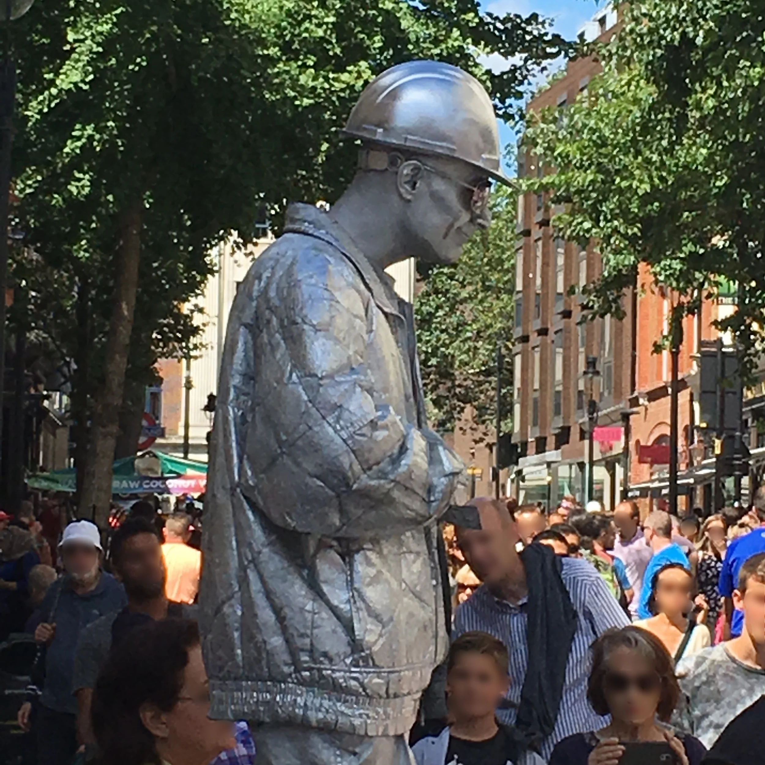 Magical Silver Man at Covent Garden