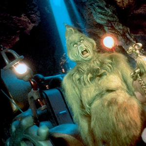 He actually looks like the Grinch sometimes. Hairy. With a beer belly. 