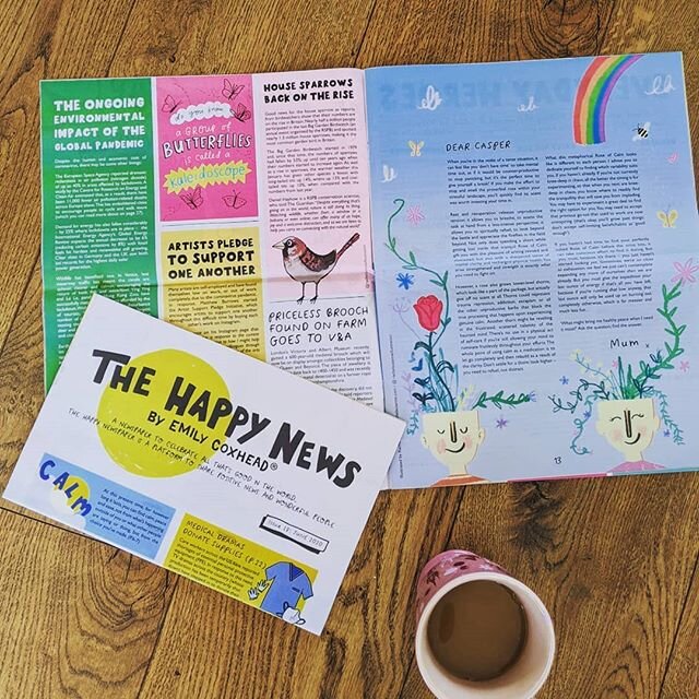 The latest @thehappynewspaper felt more important to work on than ever because we all need some good news right now ☀️ #happynewspaper #happynews