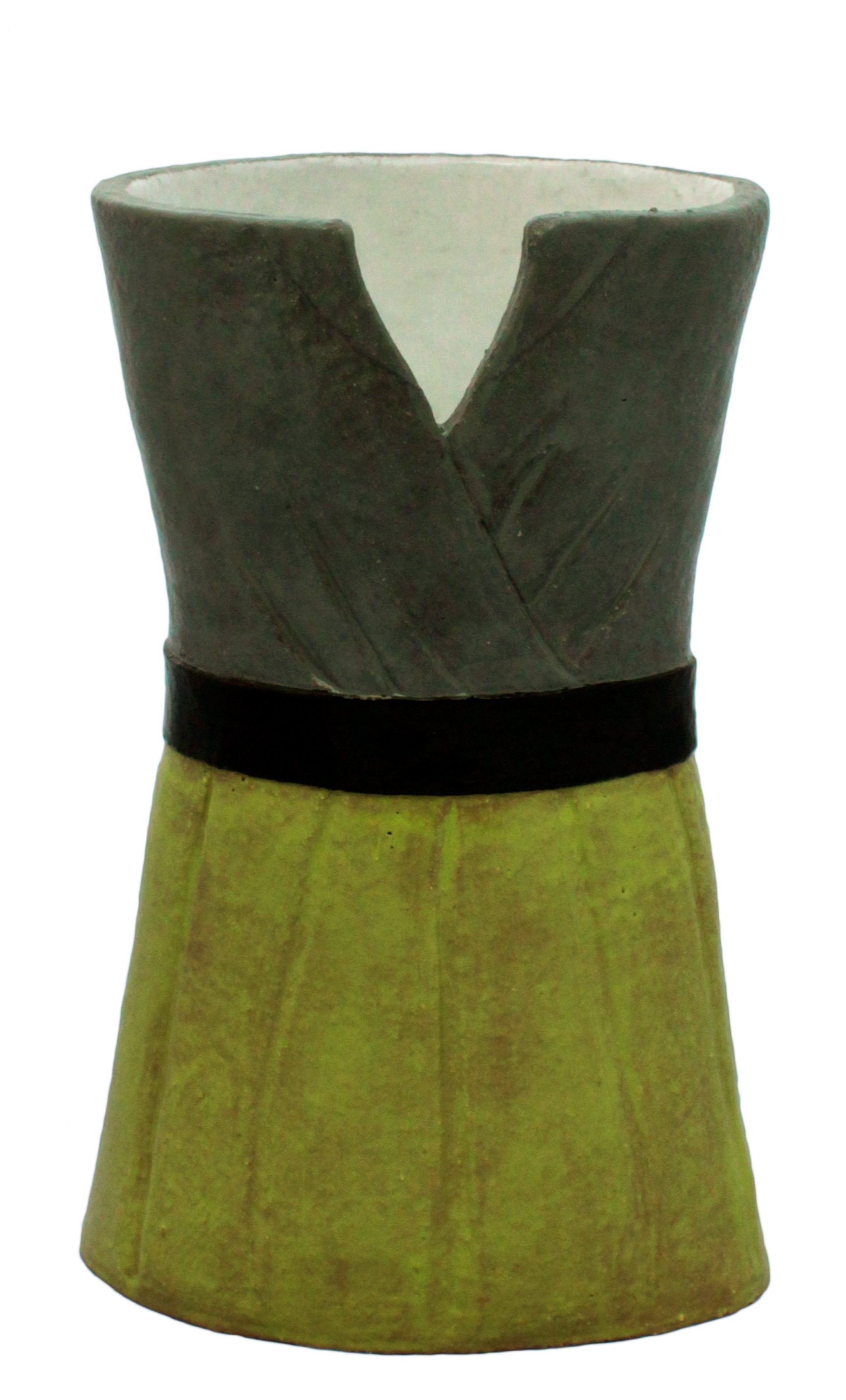 Gray & Green Dress