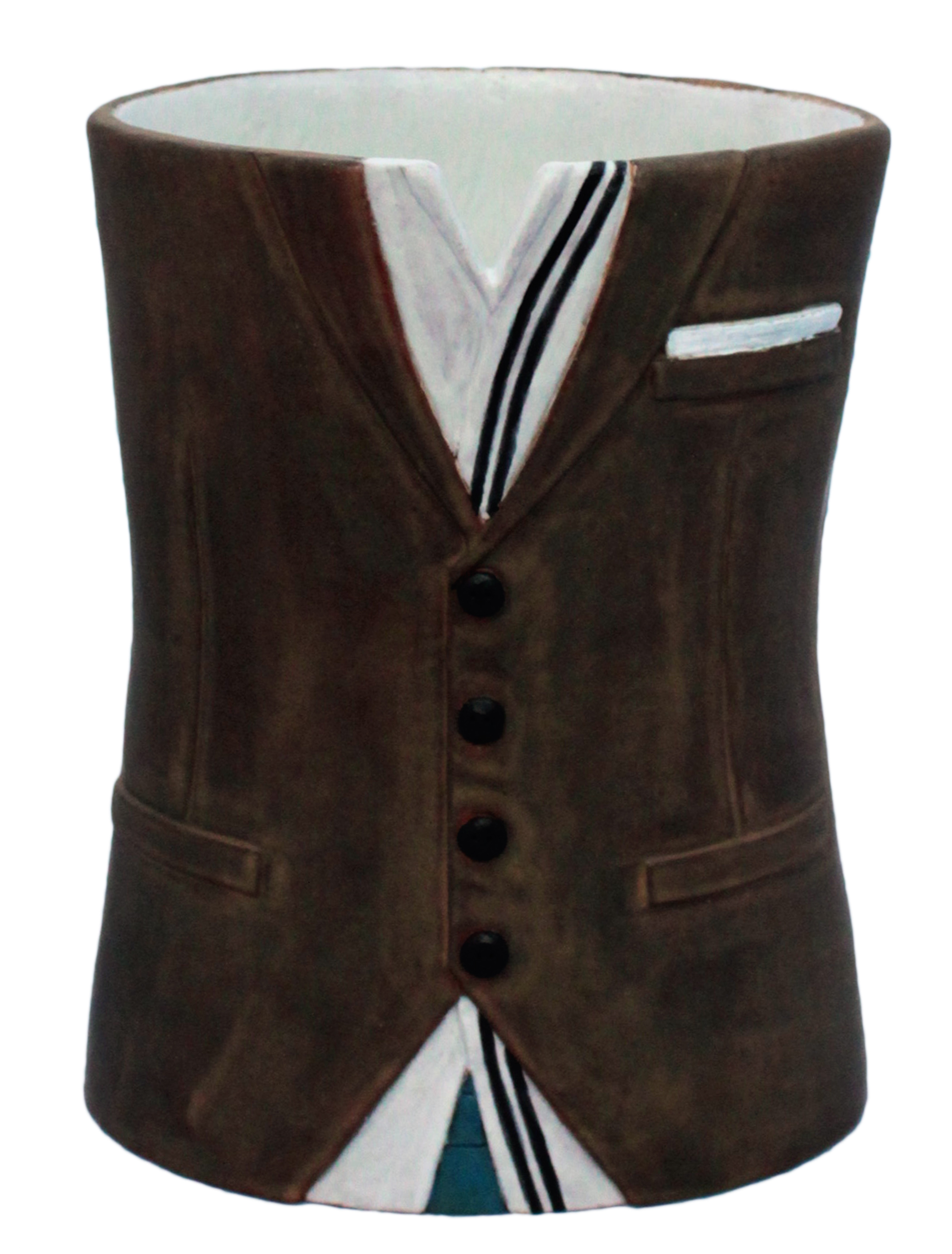 Suit with Striped Shirt