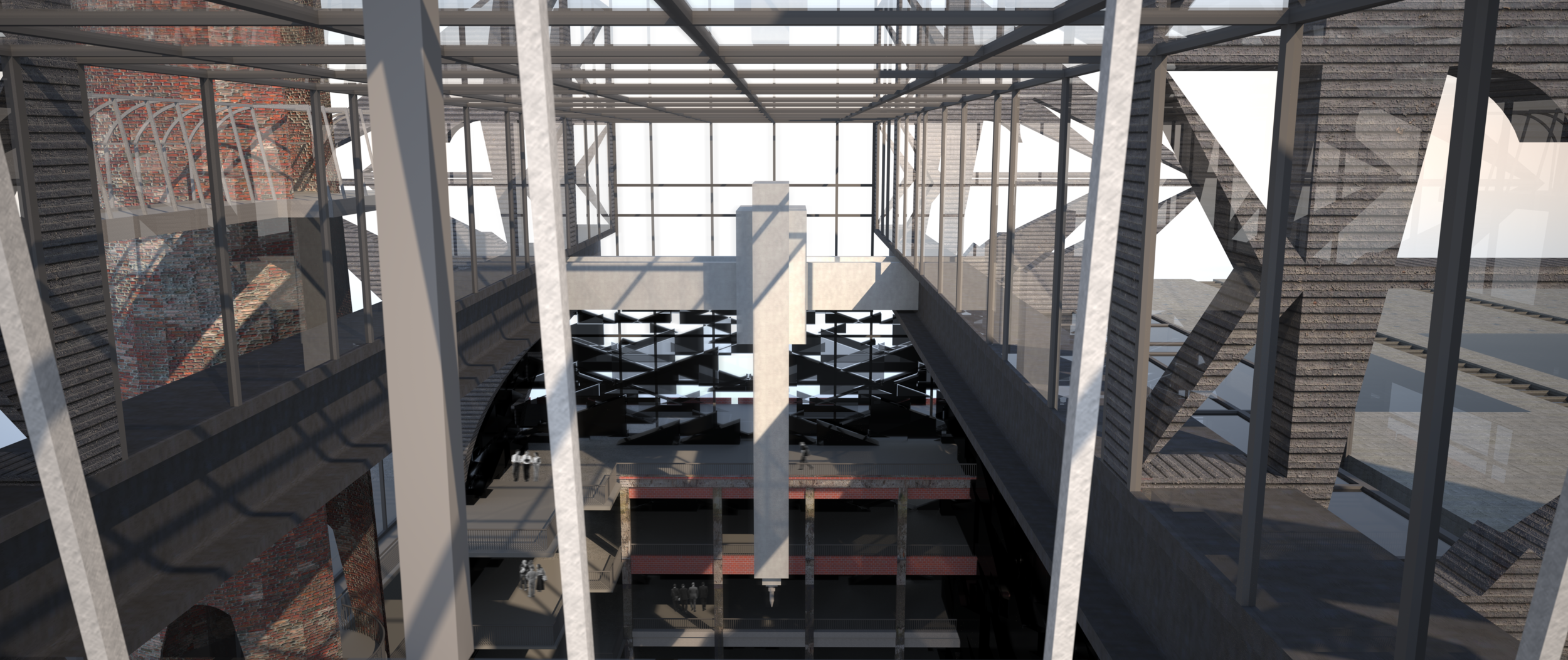 Observation Deck It is from this seat that we are able to make observations and interventions in what would otherwise be an autonomous process for the machine. It is here that we are finally given a holistic understanding of the building and a position of hierarchy above technology.