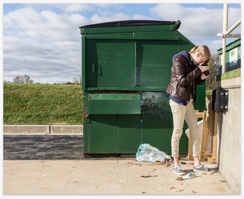 Stevenson University Intermediate Photography student Jennifer Quinn tries her hand at close-up photography.