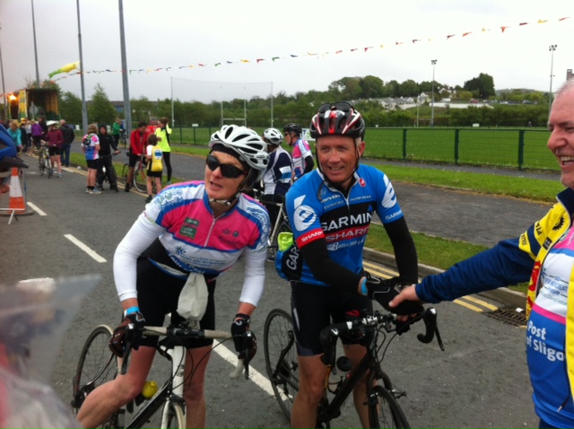 Practising for the Giro D'Italia