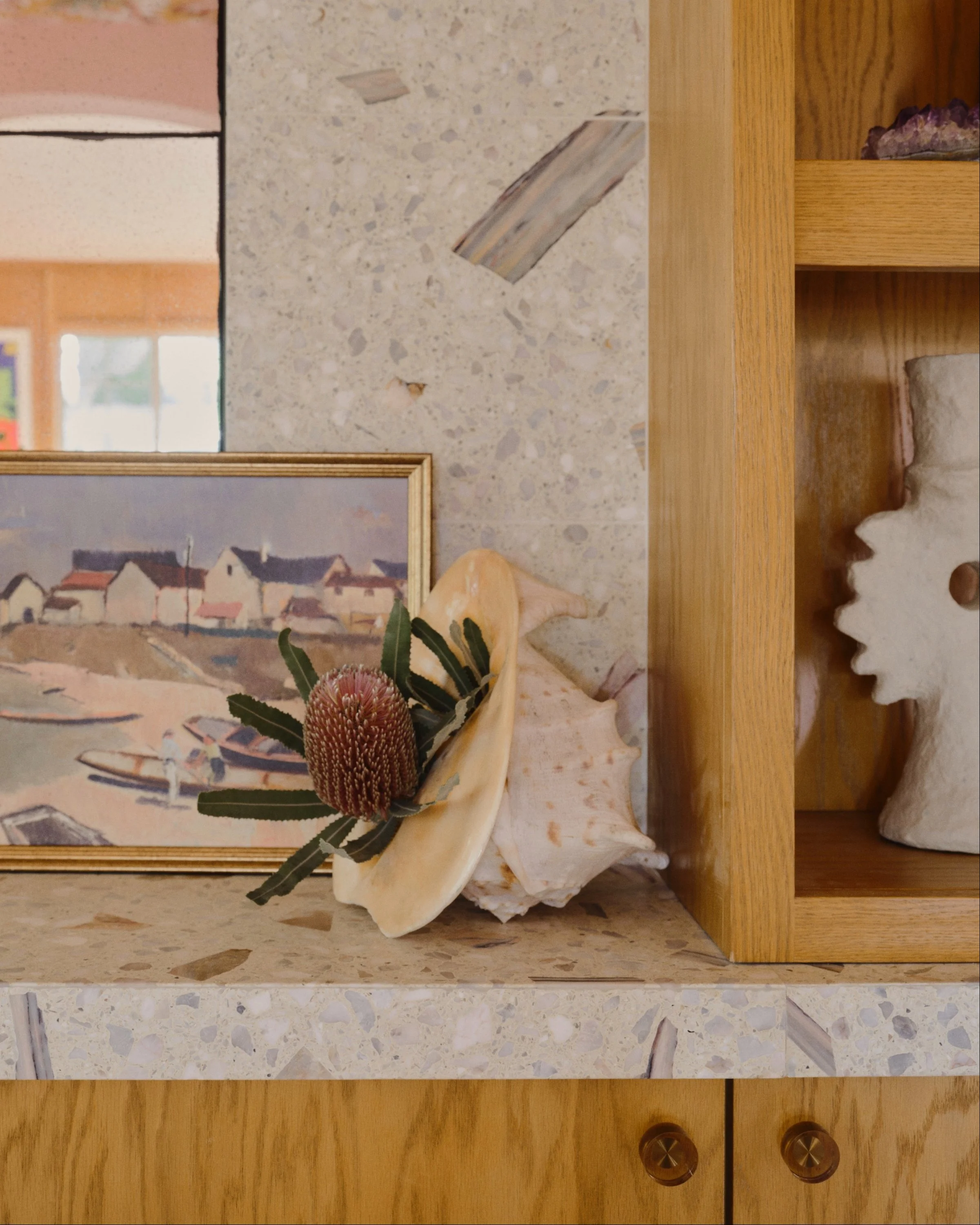 concrete collaborative protea in shell