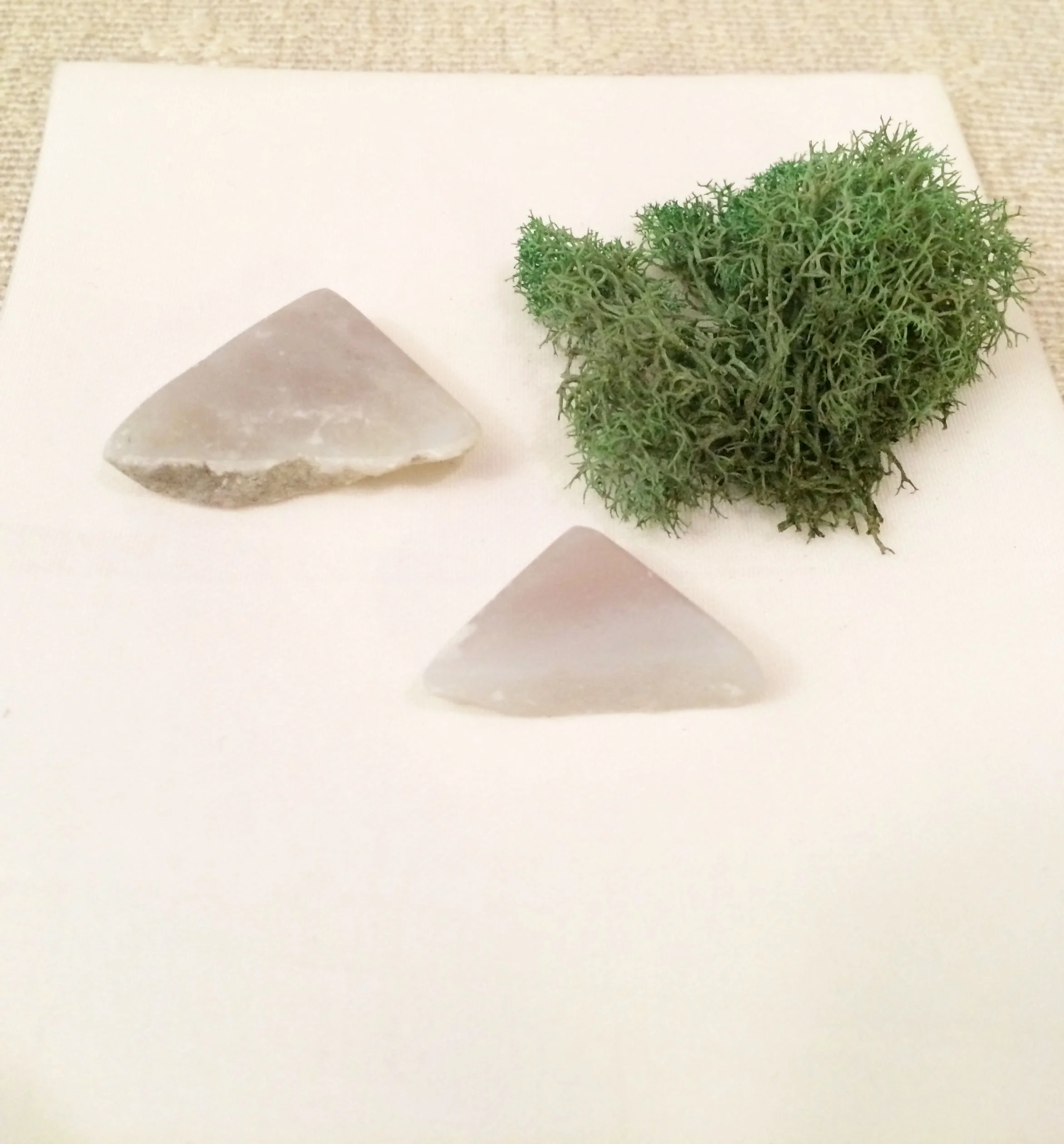 crystal and moss compositions