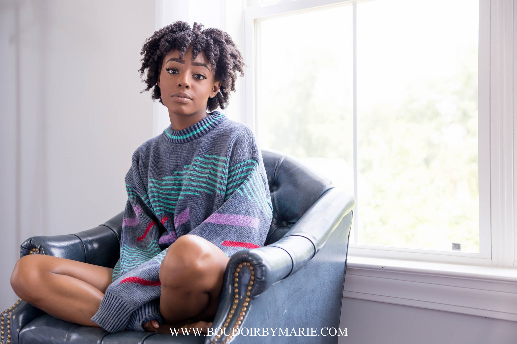 Dark and Lovely Modest Boudoir - African American Boudoir Photography Taken by Boudoir by Marie in Charleston, SC