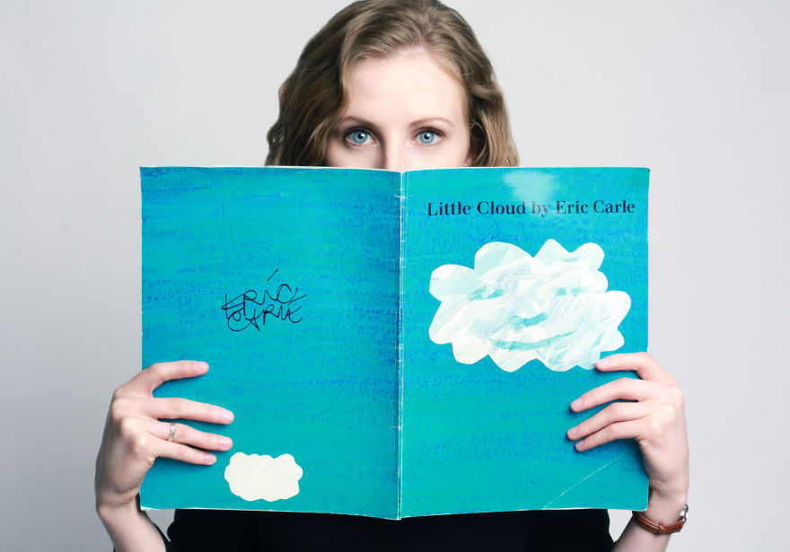 The essence I embrace… “Are my eyes.” Leah. Little Cloud by Eric Carle represents her dream to be children’s art teacher.