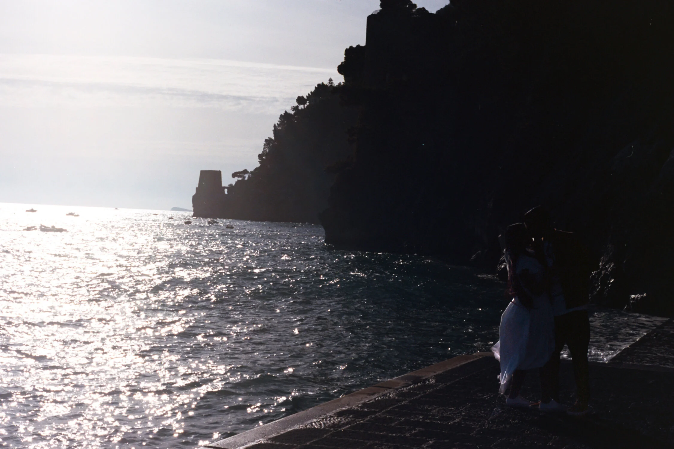Couple Kissing.  Amalfi Coast 2019