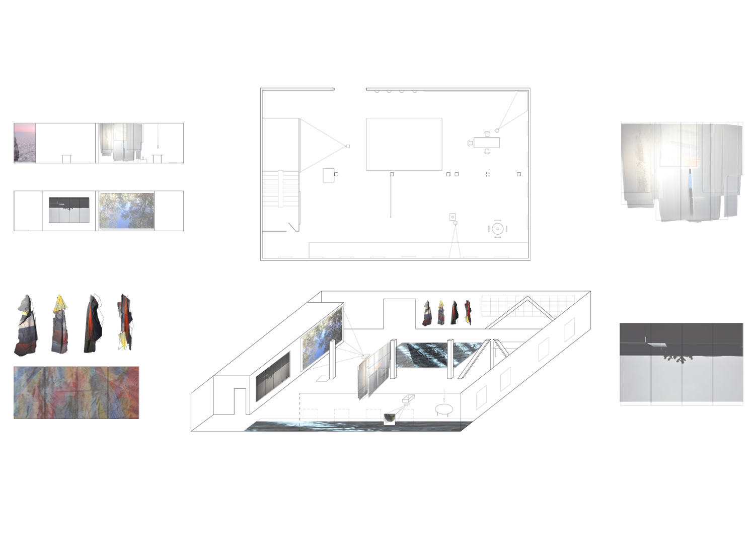 blueprint of the installation, Pioneer Works, New York, 2012