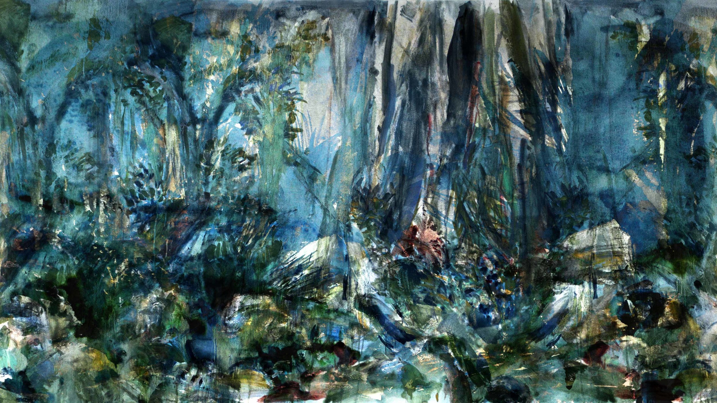 Marais - Don Quichotte , 2016 backdrop, digital painting, c-print 16 x 9 meters