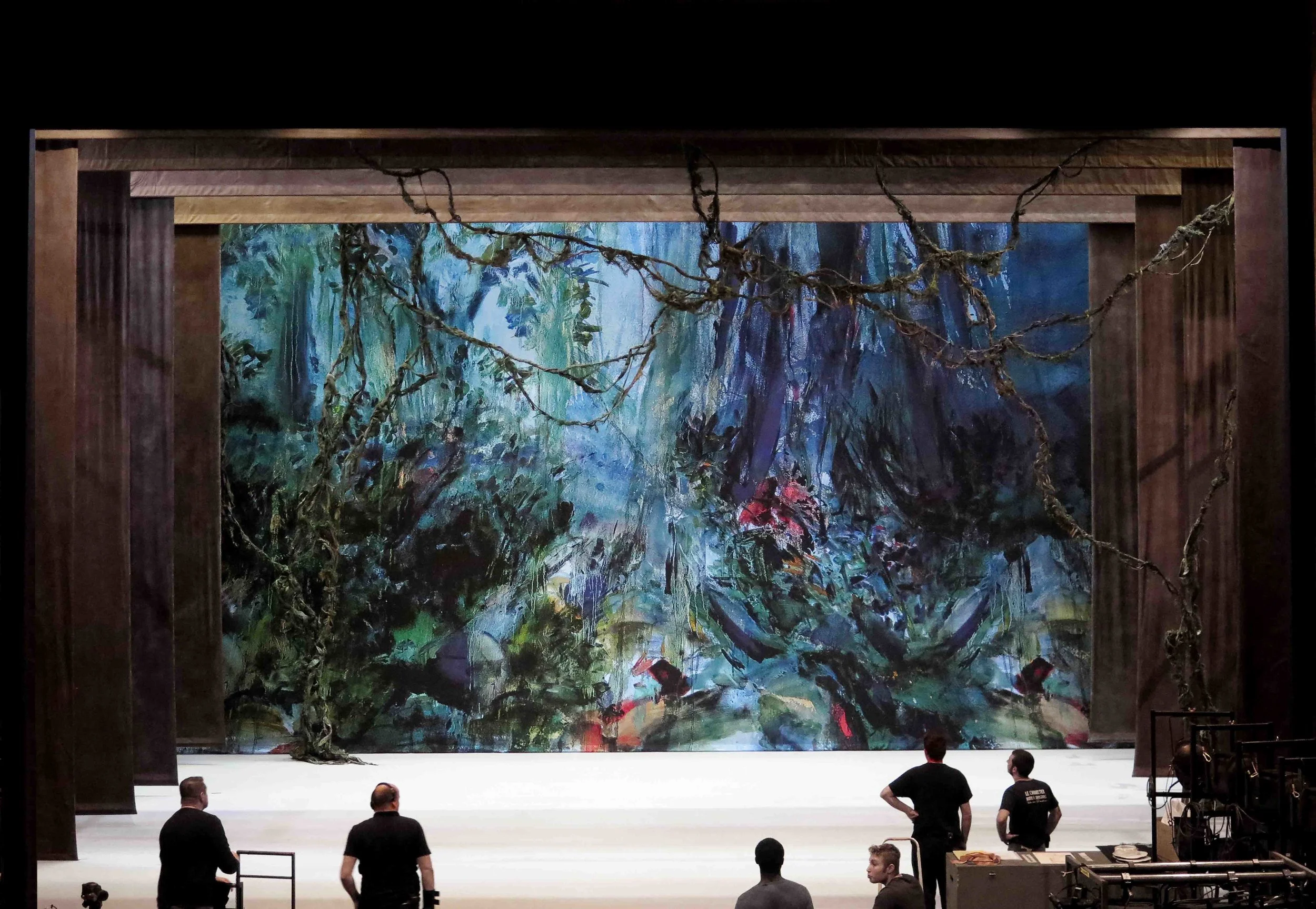 Marais backdrop , installation view, Théâtre du Capitole, Toulouse, 2017