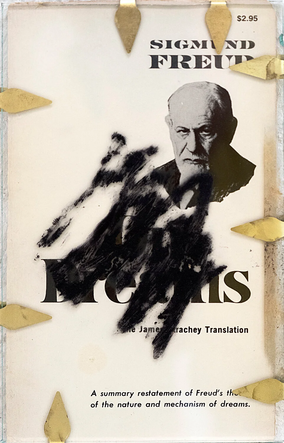   Dreams , 2019 After Sigmund Freud ‘ Dreams ’ oil on glass, brass 17,5 x 11 cm ; 6 7/8 x 4 3/8 in   photo Jean Marques  