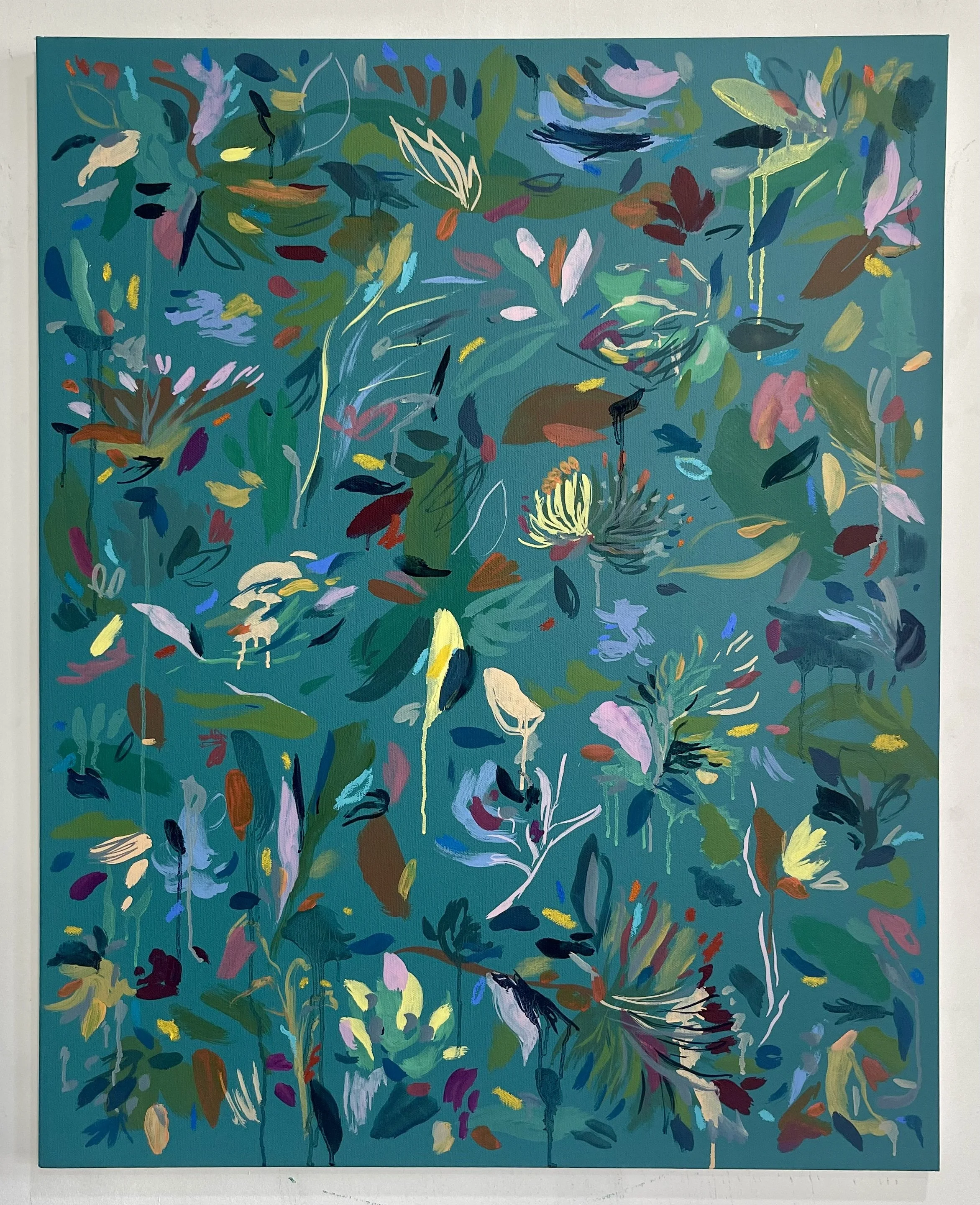   Emerald Green VII,  2025 oil on canvas 30 x 24 in. (76 x 61 cm) 