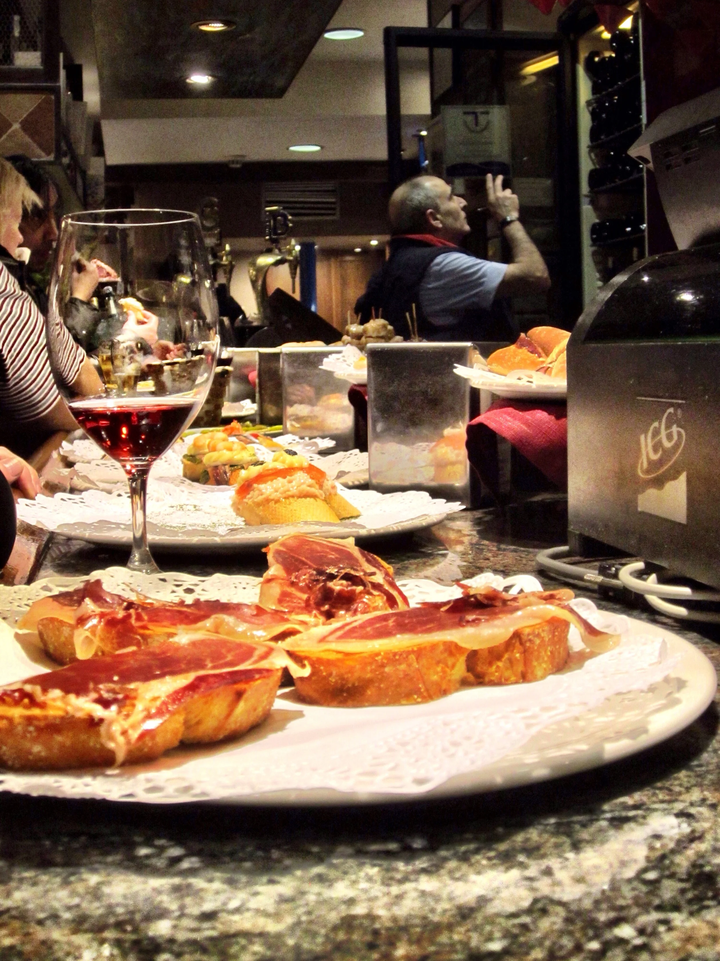 Pintxos at Ganbarias in San Sebastián