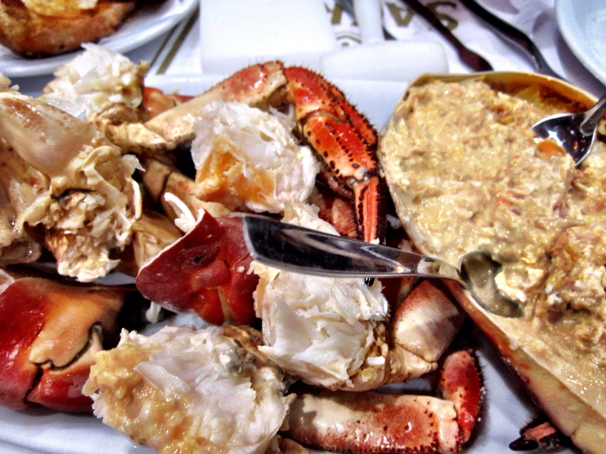 The star of the show at Cervejaria Ramiro in Lisbon - a giant plate of crab