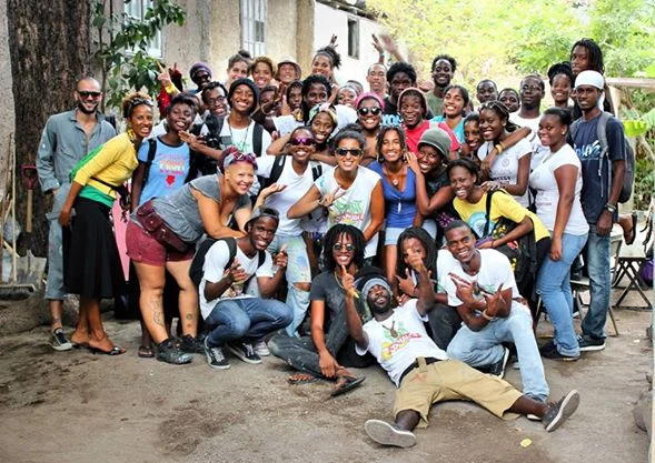 PAINT JAMAICA LOVE!! In Life Yard-Urban Farm - photo by Matthew Henry