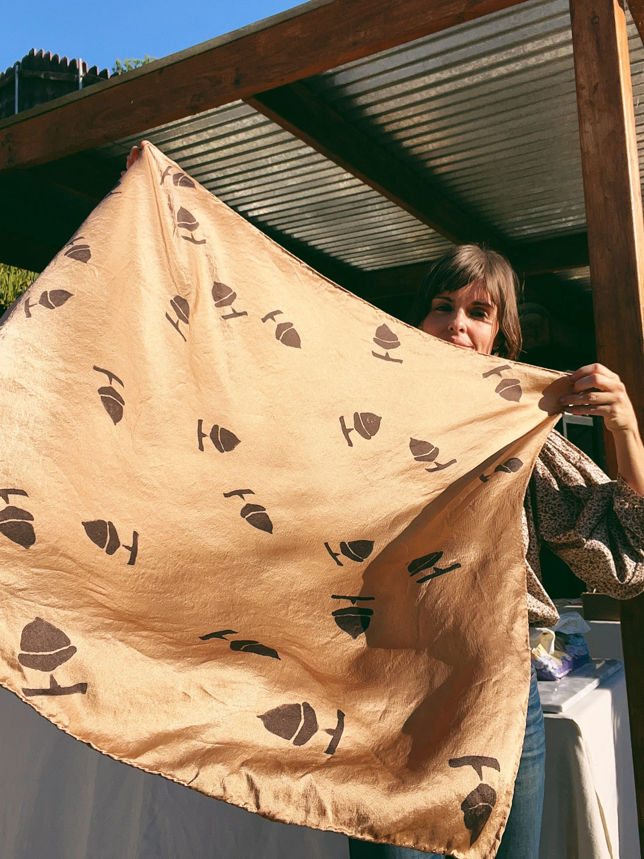 Natural Dye Potato Printing on Paper & Fabric Tutorial