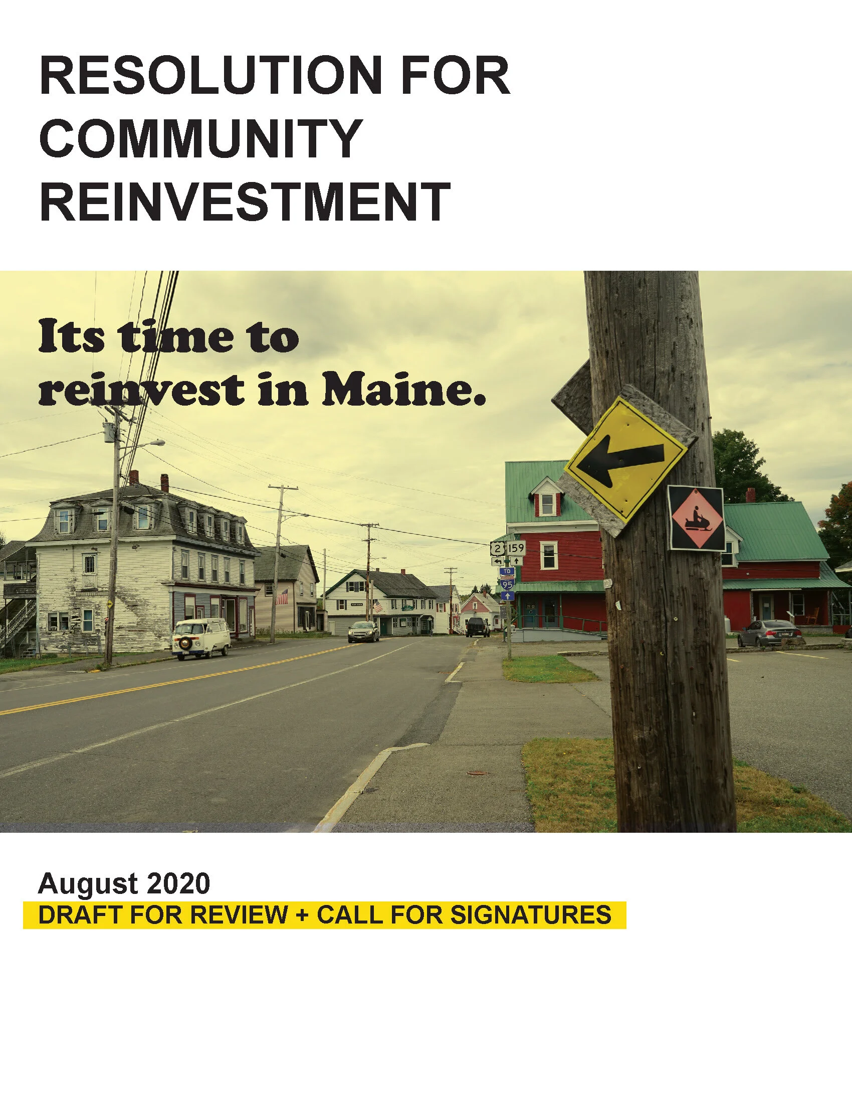 Resolution for Community Reinvestment