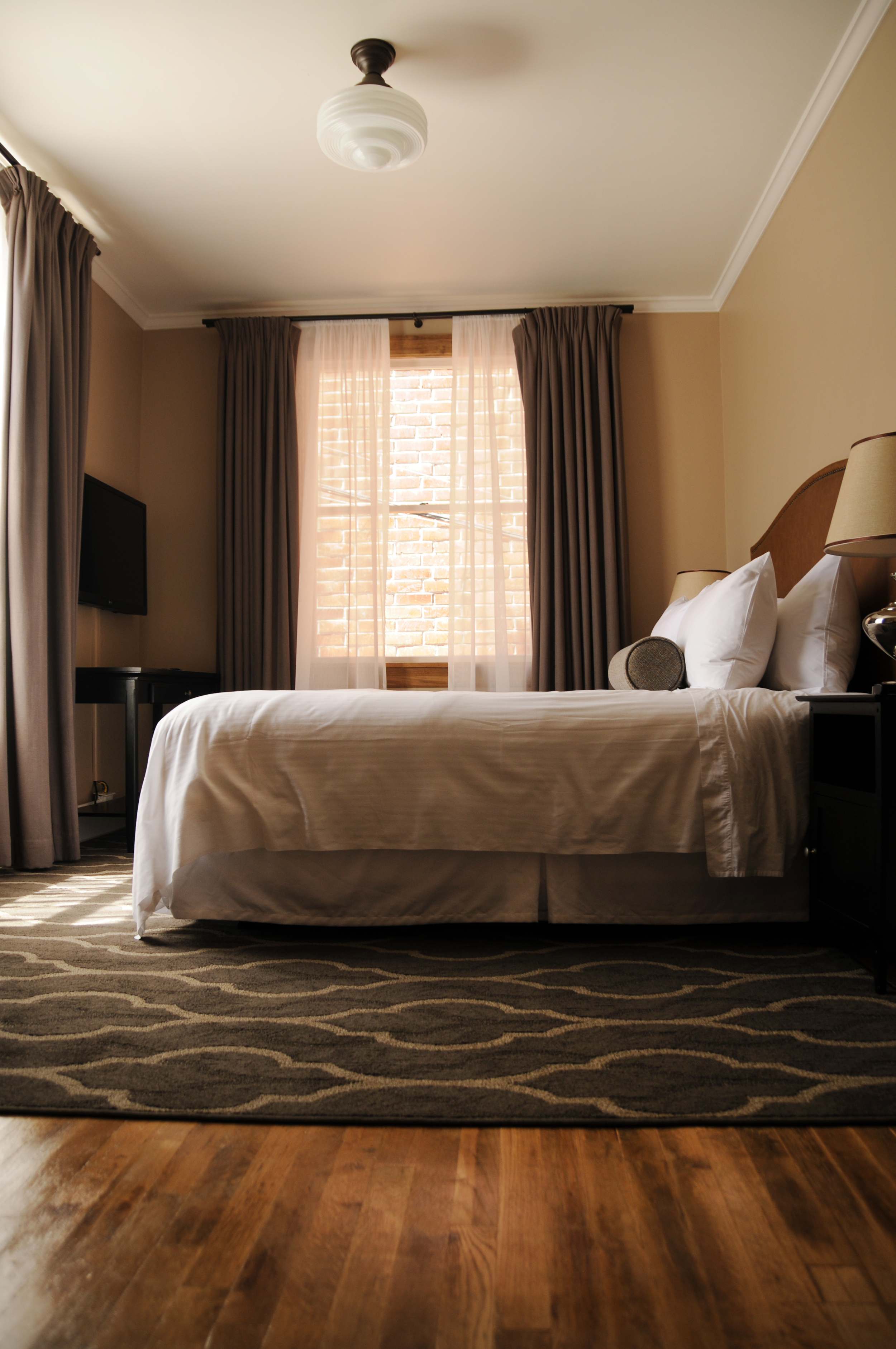 The charming rooms feature hardwood flooring, minimalistic style and the comfiest bed you could ask for