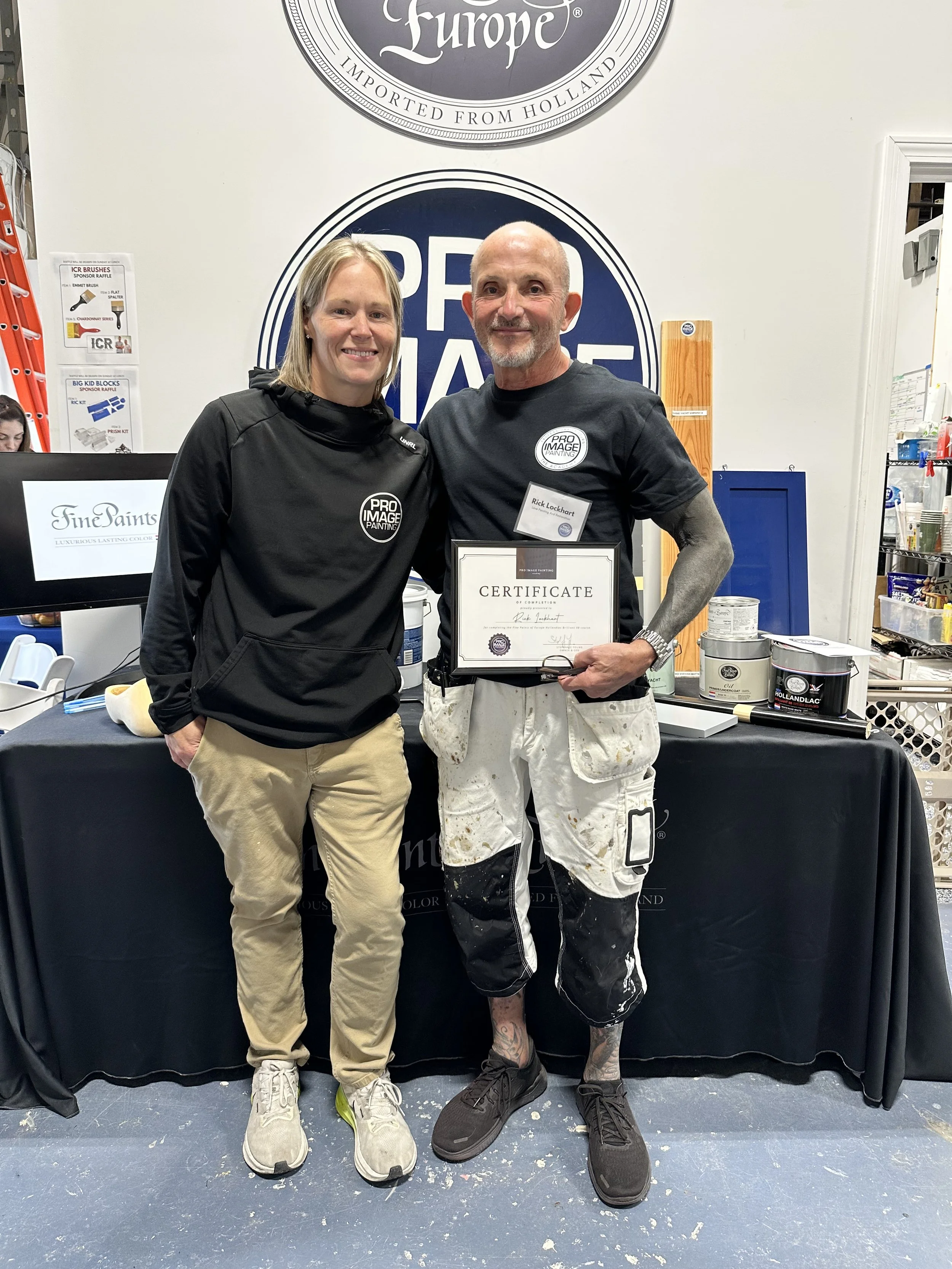 Pro Image Painting LLC Academy Certificate Recipient. 